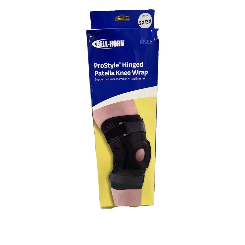 Bell Horn One Size Universal ProStyle Hinged Knee Supper Wrap Open Patella New